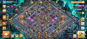 kompüter işi: 3 dənə Clash of Clans hesabı Hesab 1. / 214 level Bələdiyyə 15