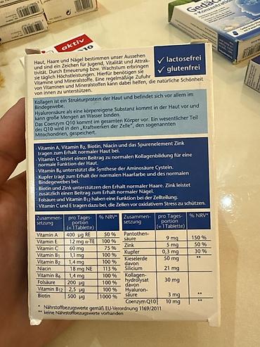 biotin vitamin: Doppelherz aktiv – Haut + Haare + Nägel vitamini və mineral kompleksi — 2
