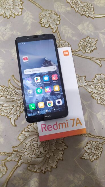 росо х7: Redmi, Redmi 7A, Б/у, 32 ГБ, цвет - Синий, 2 SIM