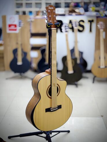 Klassik gitaralar: Gitara Akustik " Taytse TS- J34A" Natural Ebony Çanta Mizrab hədiyyə