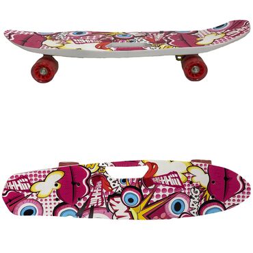 penny board baku: Пениборд с ярким и красочным дизайном. Дека украшена оригинальными