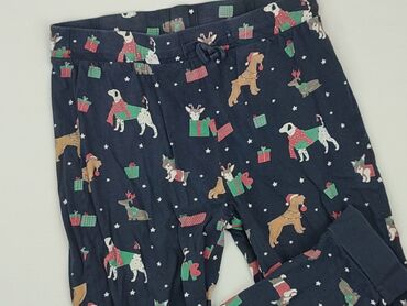 spodnie czarne materiałowe: Leggings for kids, Destination, 12 years, 152, condition - Good