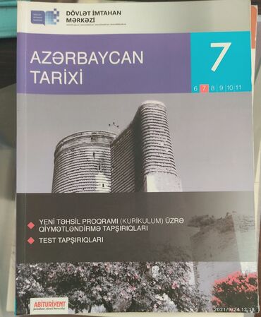 azərbaycan tarixi 7 ci sinif test: Azərbaycan Tarixi 7 sinif Test. Heç işlənməyib. Təzədir