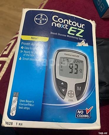 Qlükometrlər: Bayer Contour Next EZ qan qlükoza ölçmə sistemi Sheker apsrati — 1