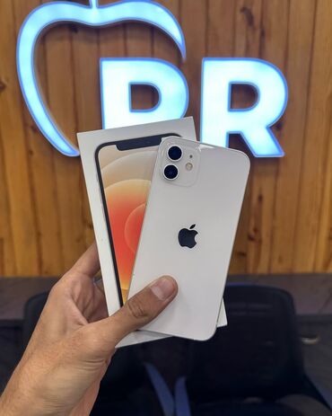 Другие мобильные телефоны: IPhone 12, 128 ГБ, Белый, Гарантия, Face ID, С документами