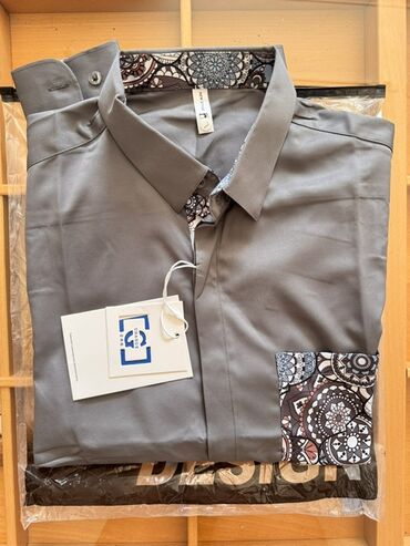 klassik koynekler: Мужская рубашка, цвет - Серый