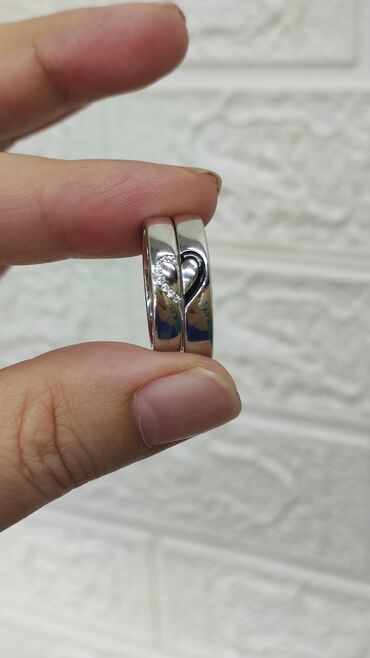 Серебряные кольца: Кольцо, Обручальное, Проба 925, Унисекс, Новый — 3