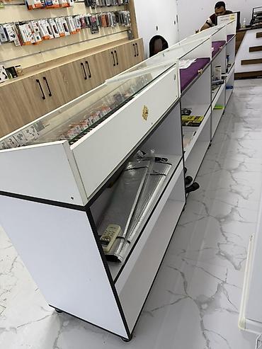 Zinət əşyaları vitrin dəsti – mağaza və butiklər üçün - Material: ağ — 2