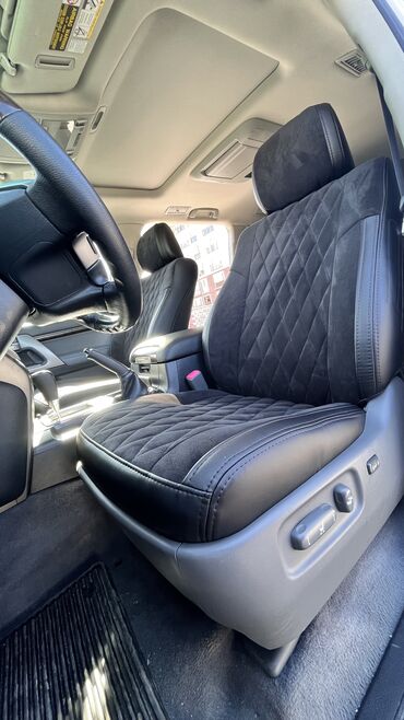 Чехлы и накидки на сиденья: Чехлы Экокожа, цвет - Черный, Toyota, Новый, Самовывоз — 8