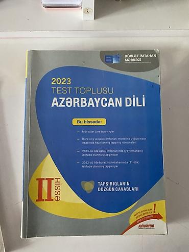 Testlər: Azərbaycan dili Testlər 11-ci sinif, DİM, 2-ci hissə, 2023 il — 1