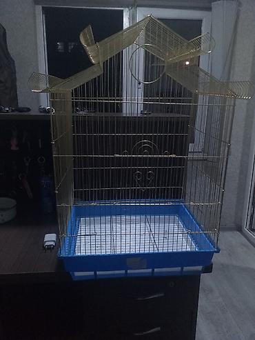 qefəs: Quş qəfəsi – dekorativ dam formalı, metal konstruksiyalı - Material — 1