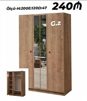 Dolablar: Yeni, Düz dolab, Dolab-asılqan — 2