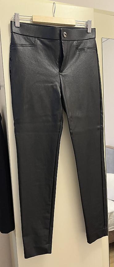 ev kaktusu: Zara deri efektli özünden yüngül parlaqlığı olan skinny şalvar Bir — 1