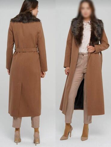 женское пальто на синтепоне: Пальто M (EU 38), цвет - Коричневый