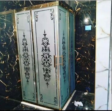 Duş kabinaları, arakəsmələr: Yeni Üstü açıq kabina, Künc üçün, Pulsuz çatdırılma — 8