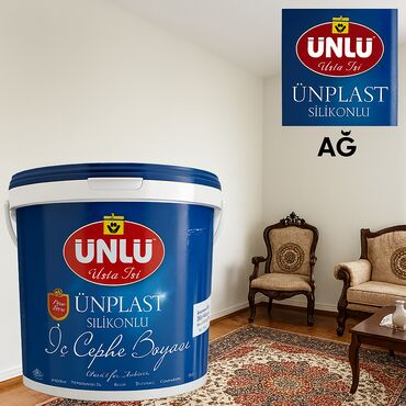 Tulumlar: Boya İç işlər üçün, rəng - Ağ