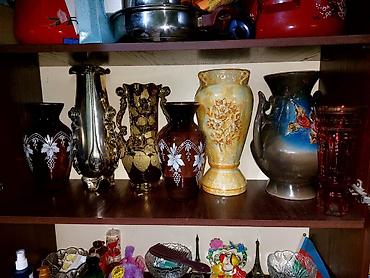 Вазы: Набор ваз, Богемское стекло — 1