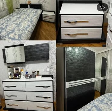 Salon, tibbi mebel dəsti: İkinəfərlik çarpayı, Dolab, Termo, 2 tumba, İşlənmiş