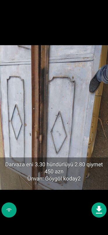 Həyət darvazaları: Darvazalar qapilar şekillerde qiymətler məlumatlar unvan qeyd olunub — 8