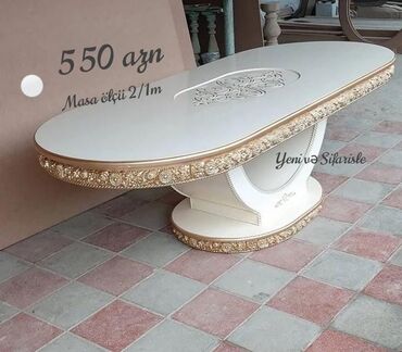 yazi masalarinin satisi: Qonaq masası, Yeni, Oval masa