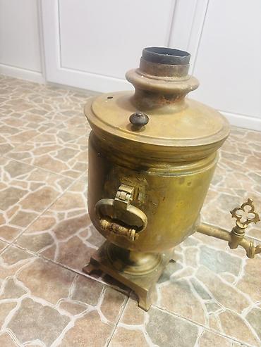 samavar qiyməti: Qədim samovar, 1883 il, Latun, Vəziyyəti: Qənaətbəxş — 6