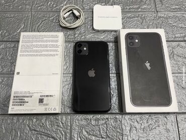 Apple iPhone: IPhone 11, 64 GB, Qara, Zəmanət, Kredit, Face ID