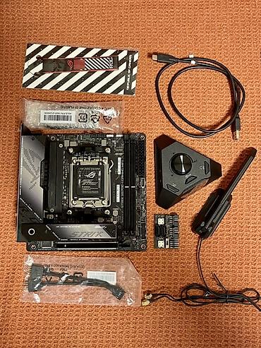 Материнские платы: Материнская плата, Б/у, AMD, AM5, Mini-ATX, Для ПК — 9