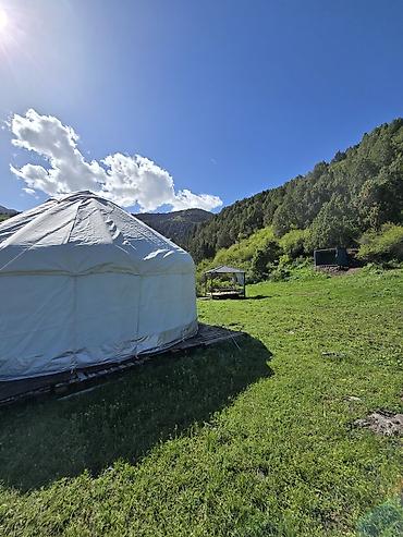 конный шлем: Аренда юрты, Каркас Деревянный, 100 баш, Стол, С полом, Самовар — 2