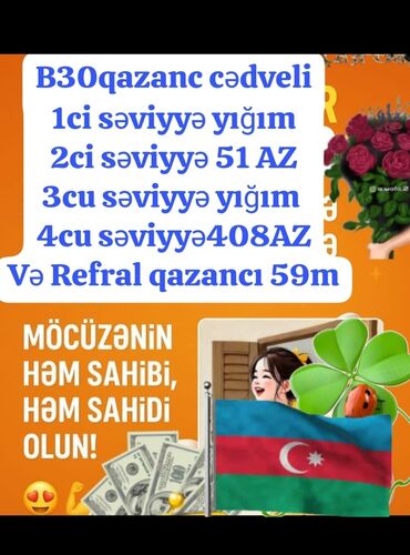 Digər: B30 qazanc cədvəli – çoxsəviyyəli bonus proqramı - 1-ci səviyyə