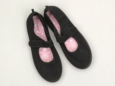 hermes czarne klapki: George, Ballerinas for women, size 37