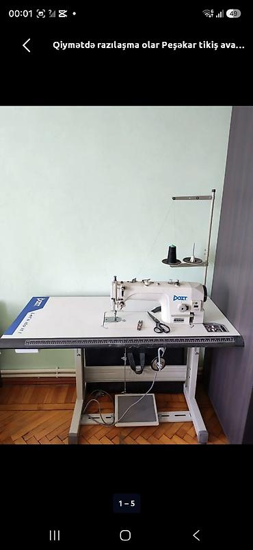 tikis isi: Peşəkar sənaye tikiş maşını – DOIT brendi, masa və pedalla komplekt — 1