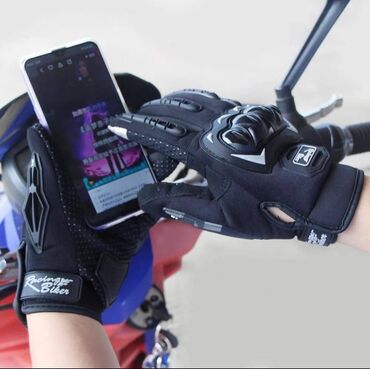 перчатки мото: Мото перчатки от фирмы Racing biker 🏍️ ✅Дышащие 🌬️ ✅Защитой от травм