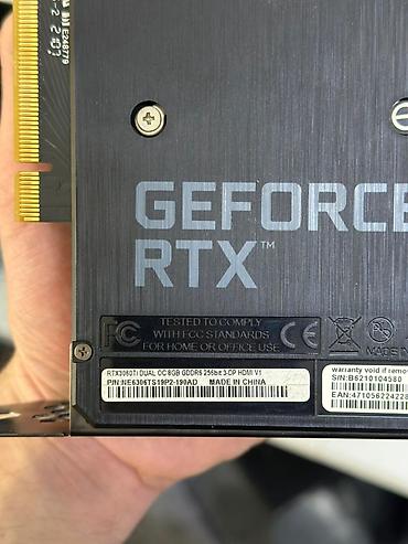 gtx 3060: Videokart Palit GeForce RTX 3060 Ti, 8 GB, İşlənmiş — 2