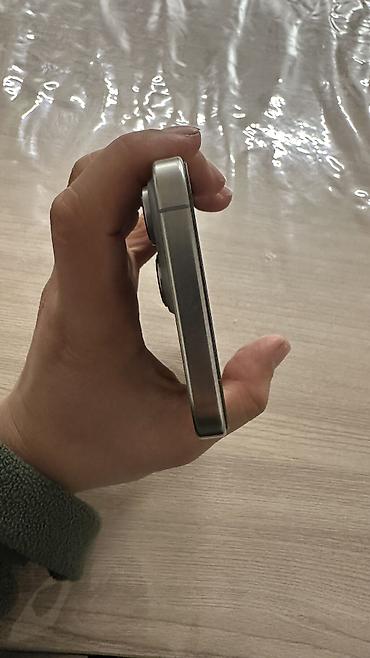 aifon 12: IPhone 16 Pro Max, Б/у, 1 ТБ, White Titanium, Защитное стекло, Чехол, Кабель, 92 % — 1