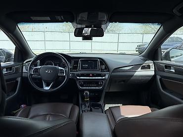 Тонировка автостекол: Hyundai Sonata, new rise 🇰🇷 седан бизнес-класса в темно-сером цвете — 7