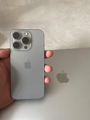 iphone 14 pro max 2 el: IPhone 15 Pro, Natural Titanium, Simsiz şarj — 1
