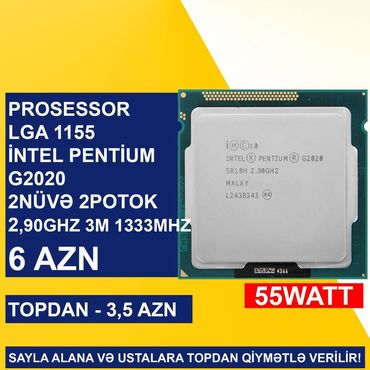 Prosessorlar: Prosessor Intel Core i5 Kompüter üçün Prosessorlar, İşlənmiş -da lalafo.az — 6 Prosessorlar: Prosessor Intel Core i5 Kompüter üçün Prosessorlar, İşlənmiş — 6