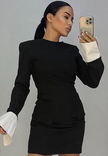 Donlar: Qara mini don – zərif və çoxşaxəli model - Rəng: dərin qara - Siluet — 2