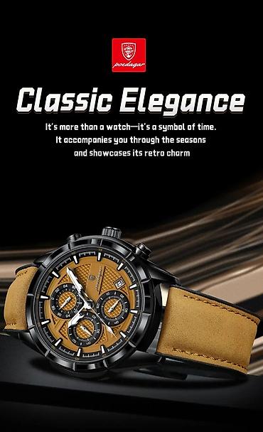 lux premium: ⌚ Poedagar 692 — gündəlik istifadə və klassik stil üçün ideal kişi — 9