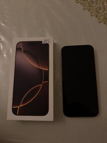 17 pro max planshet: IPhone 16 Pro Max, 256 ГБ, Desert Titanium, Отпечаток пальца, Face ID, Беспроводная зарядка — 1