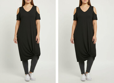 sukienka z rozciętymi rękawami shein: Shein, Sukienka damska, rozmiar 2XL
