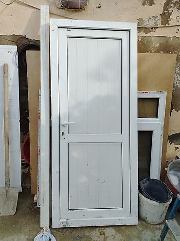 plastik qapi ikinci el: PVC giriş qapısı və pəncərə paketi - Material: Ağ PVC/profil — 1