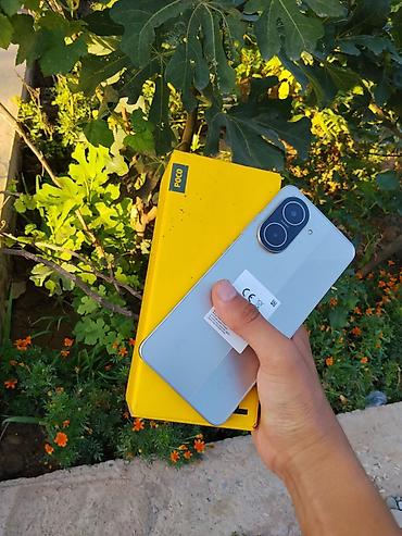 poco c71 бишкек: Смартфон POCO C71 в серебристом цвете. В комплекте коробка. Телефон — 3