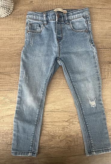 Uşaq dünyası: Джинсы Zara. Оригинал. Размер 1,5-2 года (18-24 месяца). Регулируемый — 1