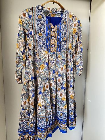 Другая женская одежда: Набор одежды (4 предмета): 1) Платье-абайя голубого цвета с белой — 52