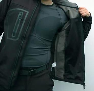 Kožne jakne: Crna muška softshell jakna brenda Mountain Sport sa kapuljačom. Jakna — 19