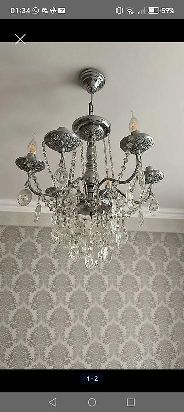 şam: Çılçıraq, 3 lampa, Metal — 2
