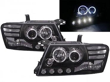 Car Lighting & Signaling: CRNI LED ANGEL EYES FAROVI MITSUBISHI PAJERO 3 (6) | Crni tuning — 1
