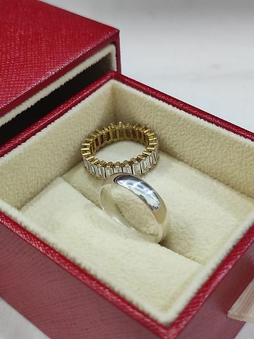 Серебряные кольца: Серебряные парные кольца Серебро напыление жёлтое золото 925 пробы at lalafo.kg — 3 Серебряные кольца: Серебряные парные кольца Серебро напыление жёлтое золото 925 пробы — 3