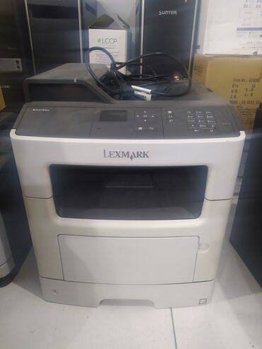 принтер: Lexmark mx310 4в1 черно белый лазерный, в комплекте 1 + 2 новых